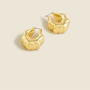 J Crew Gold Hoop Earrings